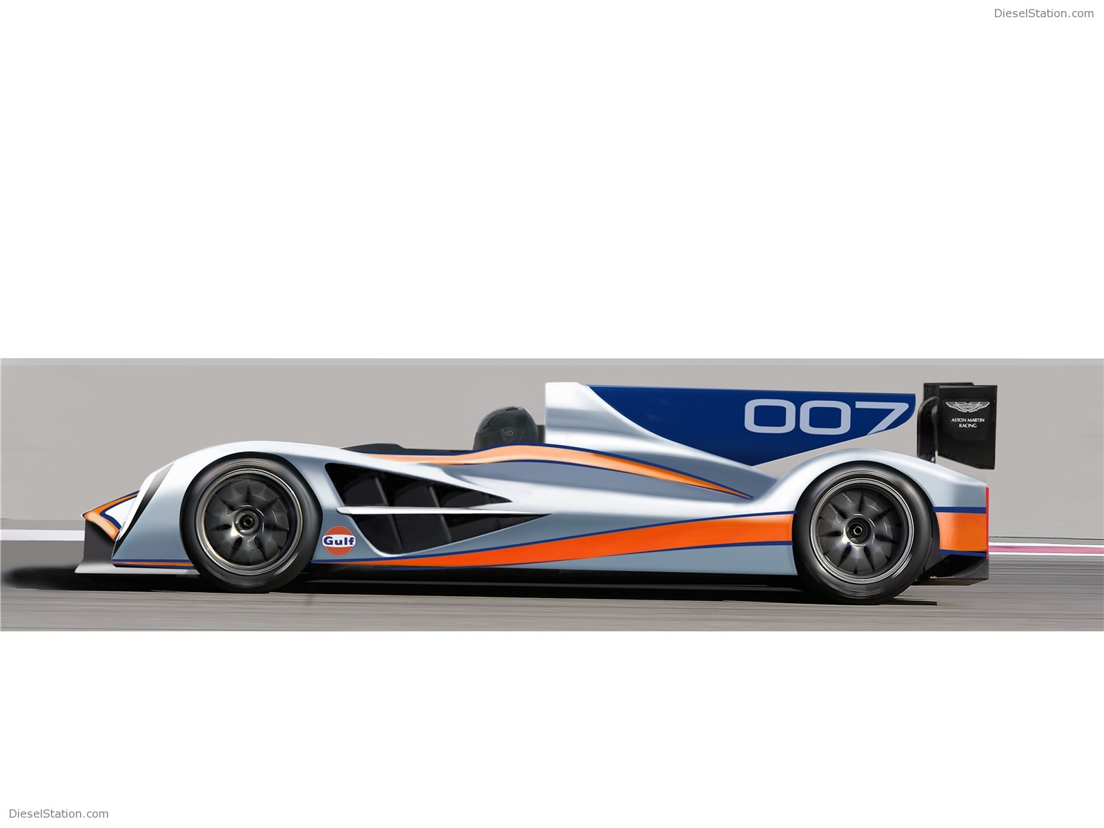 Aston Martin's new LMP1 race car for Le Mans 24 Hour race in 2011